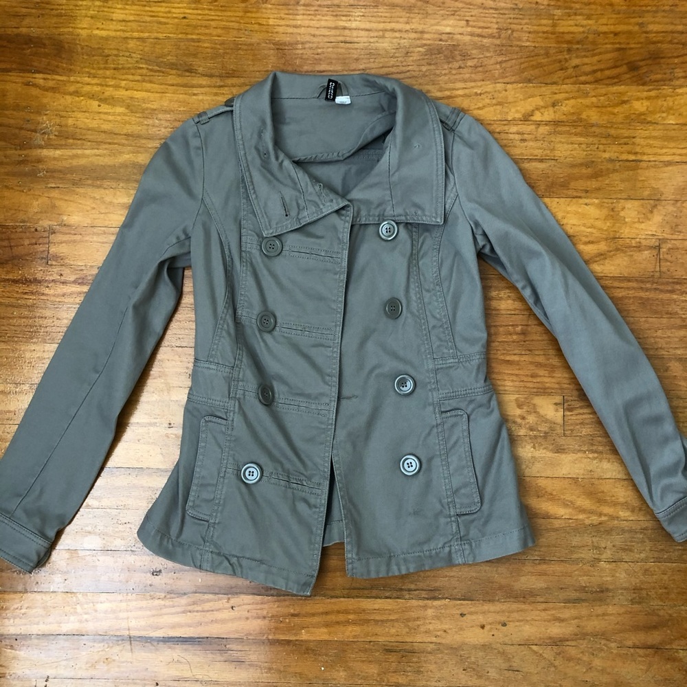 ❗️HM Tan Peacoat Light Stretch 4